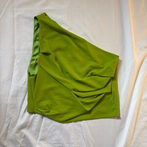 NEW!! THE SEI ONE SHOULDER PLEAT TOP Clover Size 6